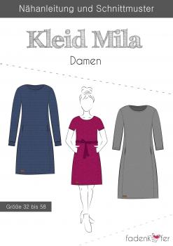 Fadenkäfer Papierschnittmuster Kleid Mila Damen